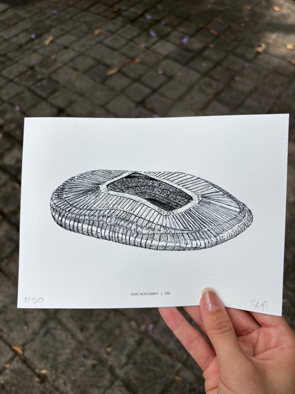 Fine Art Prints estadios mundial (Conjunto de 3)