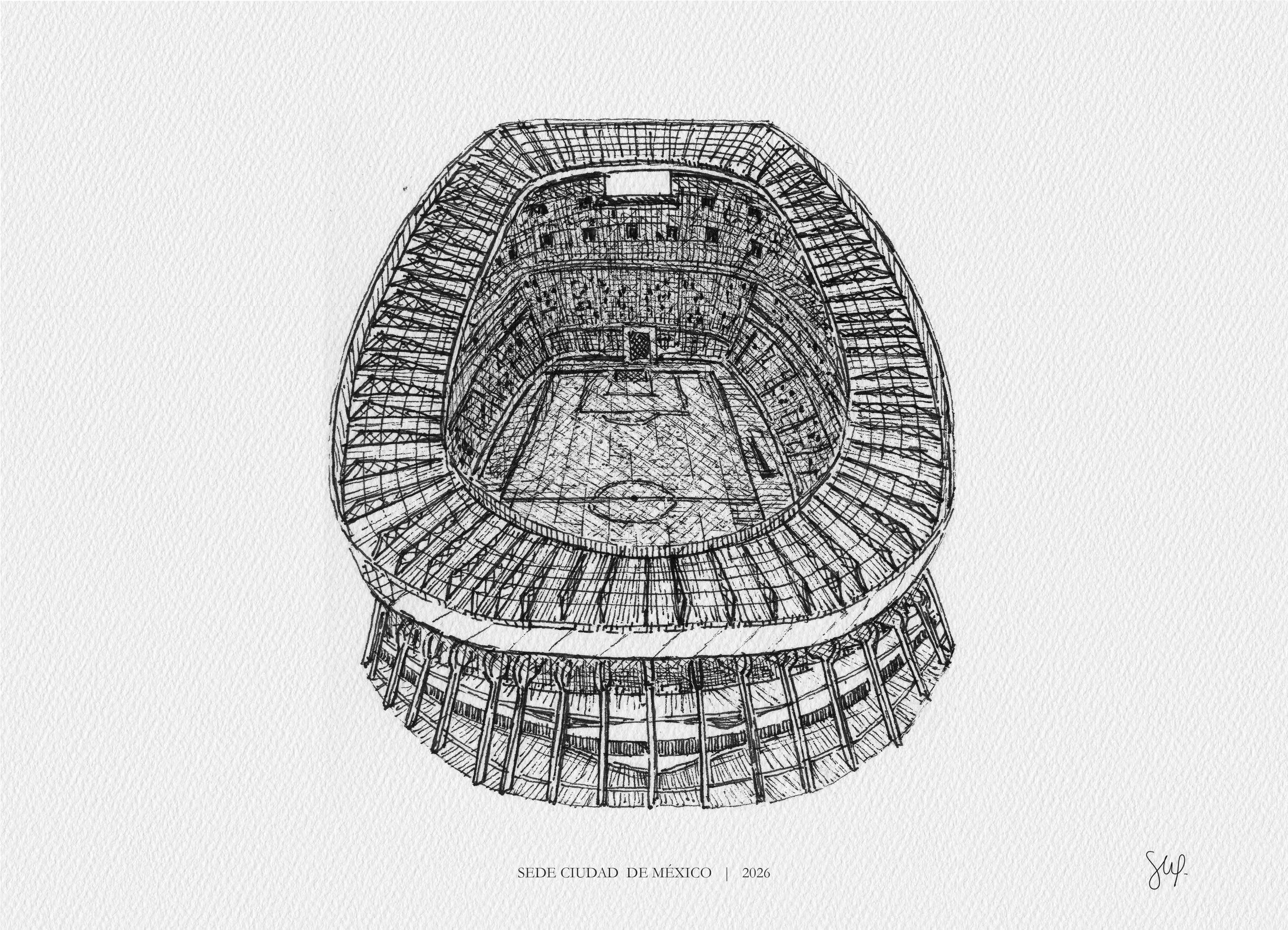Fine Art Print Estadio CDMX