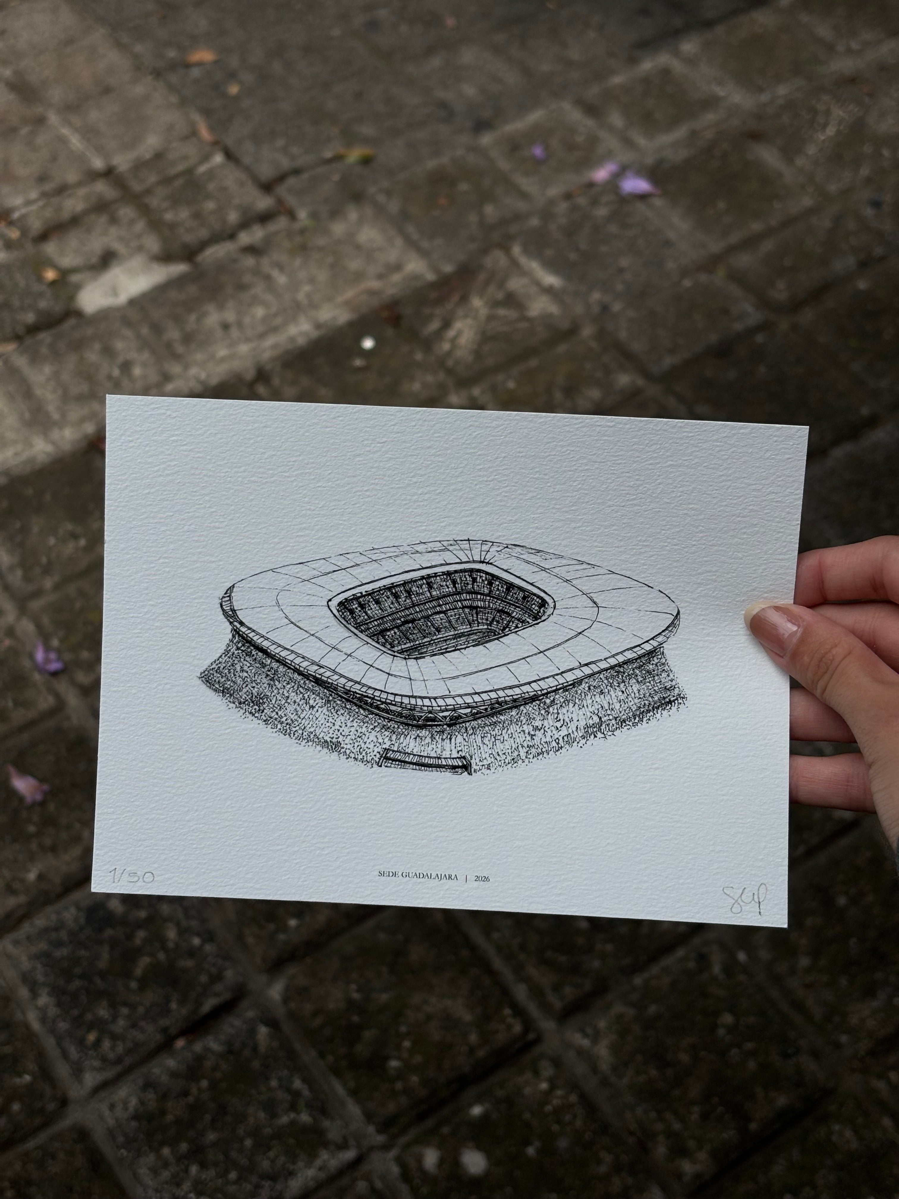 Fine Art Print Estadio Guadalajara