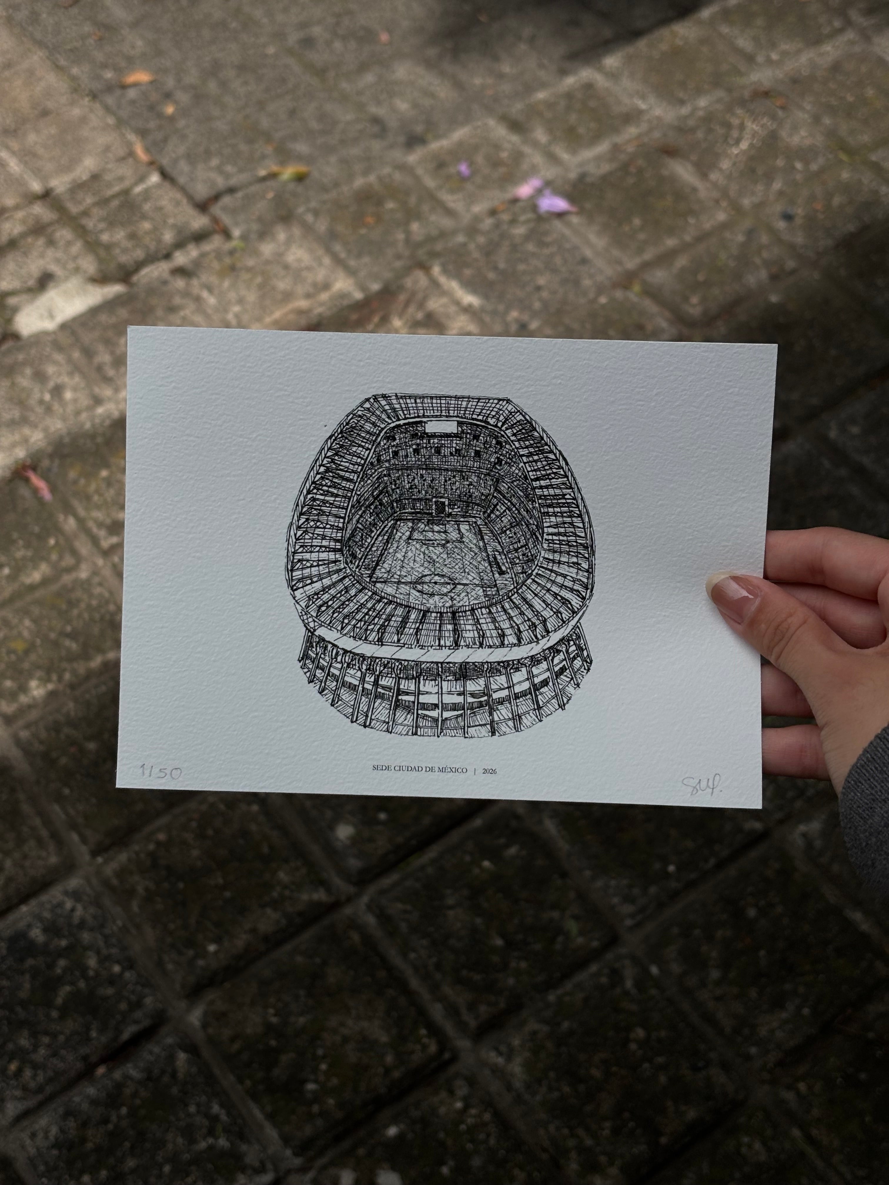Fine Art Print Estadio CDMX